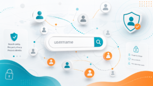 Search for username safely across public profile clues