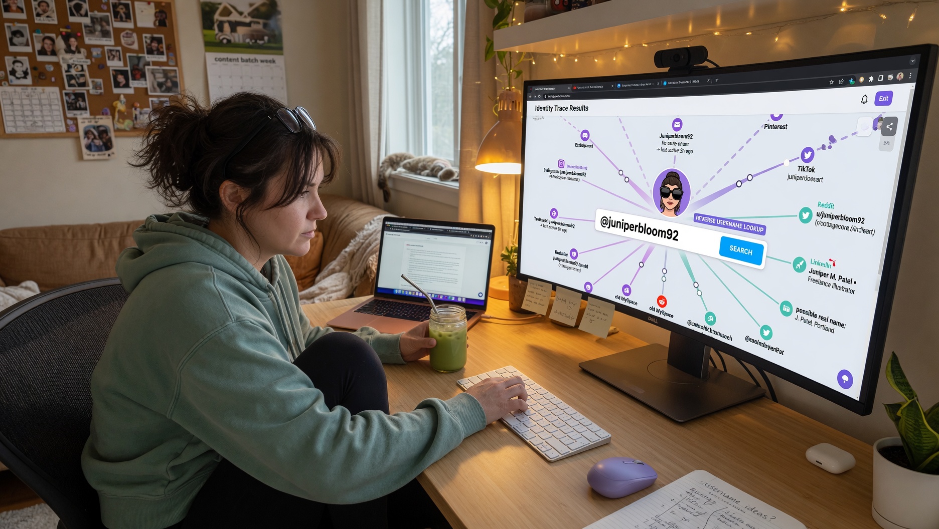 Normal every day people using the username lookup service on their computer