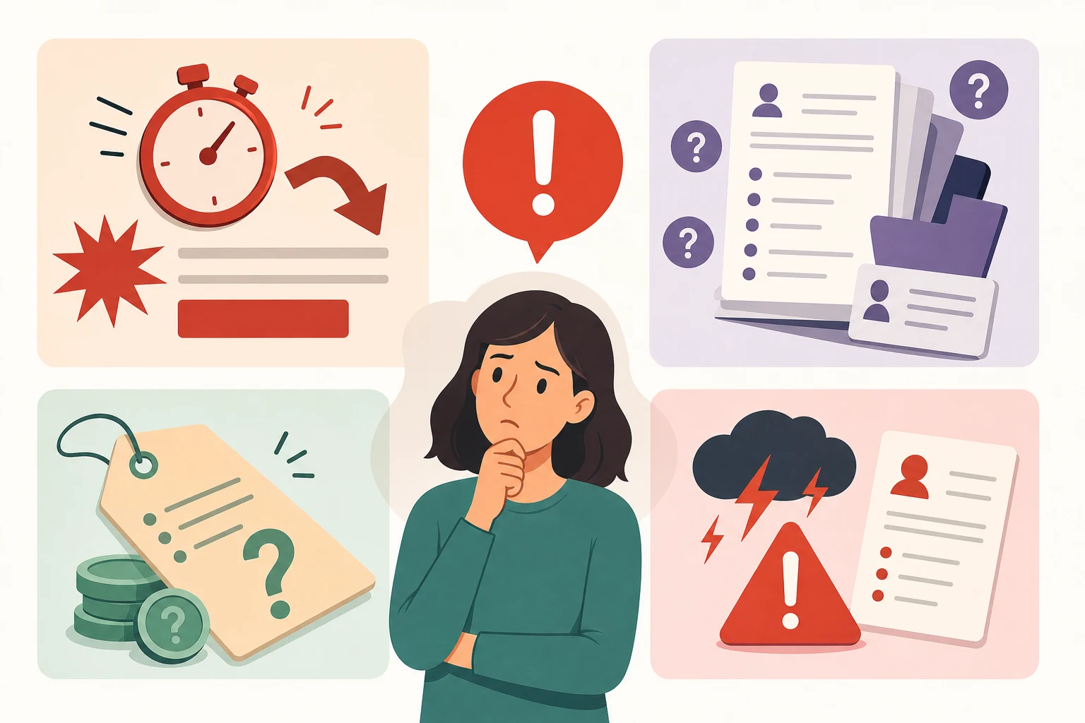 Warning signs that an email lookup tool may be unsafe.