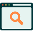 Search window with magnifying glass icon for entering lookup details