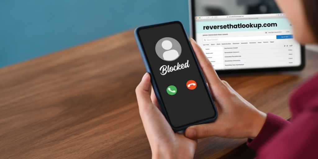 Phone showing blocked call, illustrating how to block spam calls.