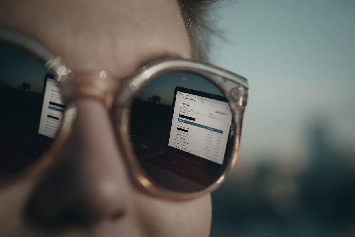How to Request a Credit Freeze After Identity Theft 1 A person wearing sunglasses with a blurred background